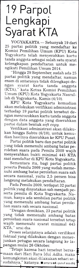 Kliping jogja terbaru